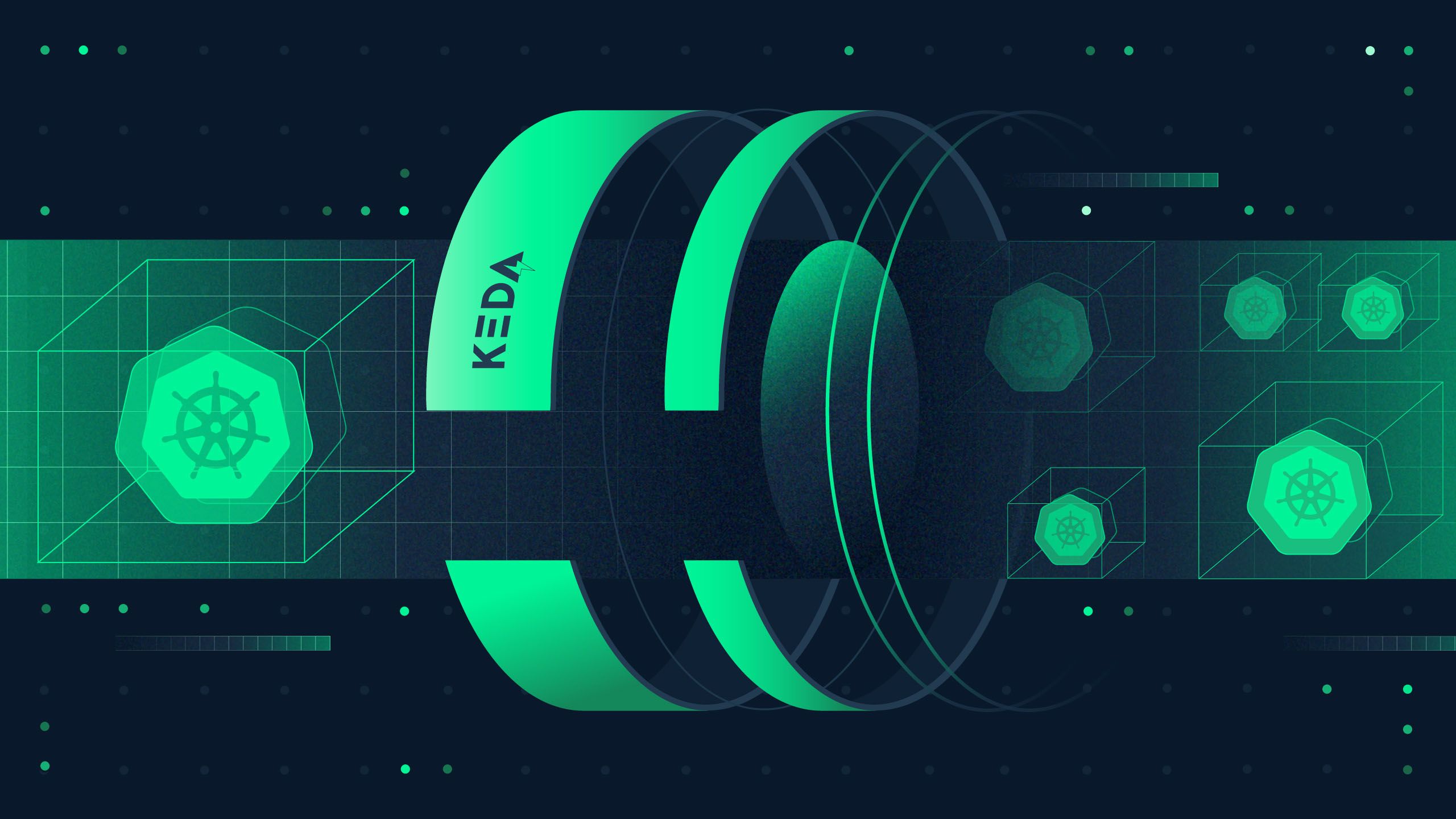 Decorative illustration for article: Scaling Kubernetes apps with KEDA