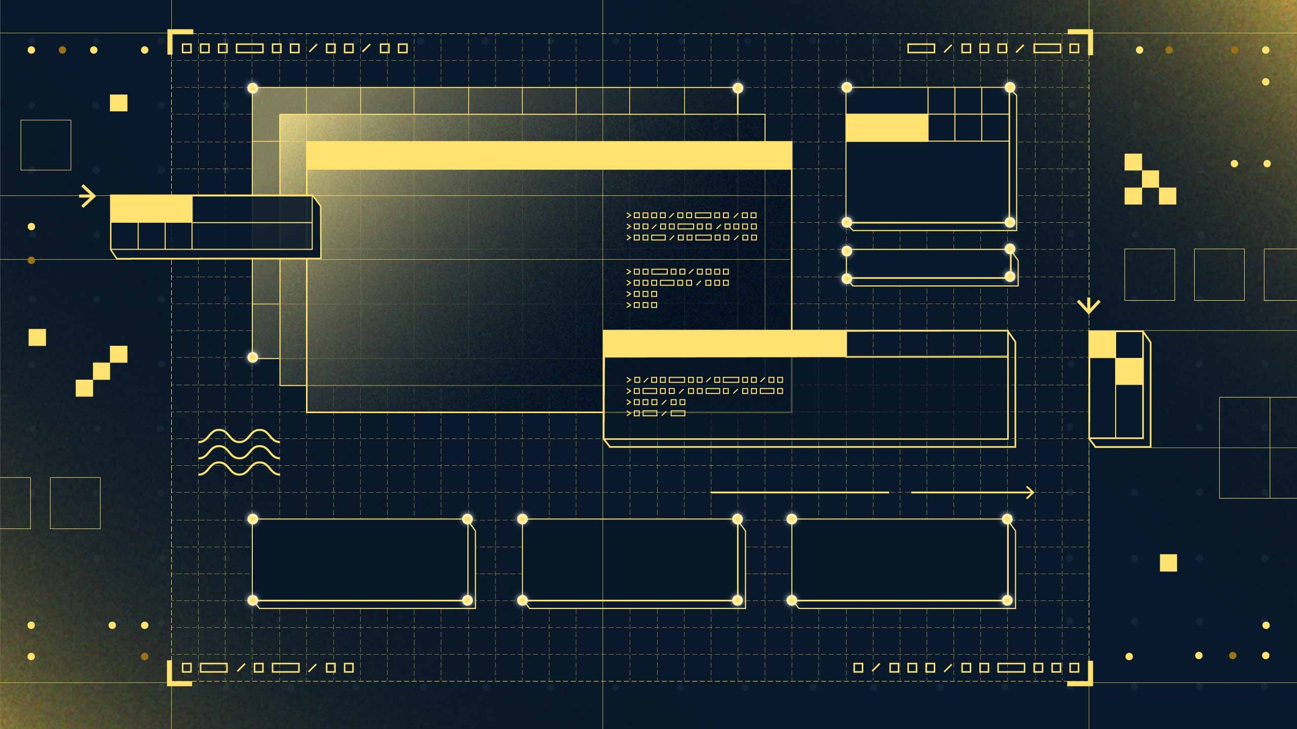 Decorative illustration for article: Engineering Our Engineering Blog: From Webflow to Payload